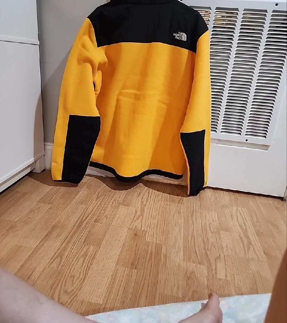 The North Face Men’s Summit Gold and Black Denali Fleece Jacket